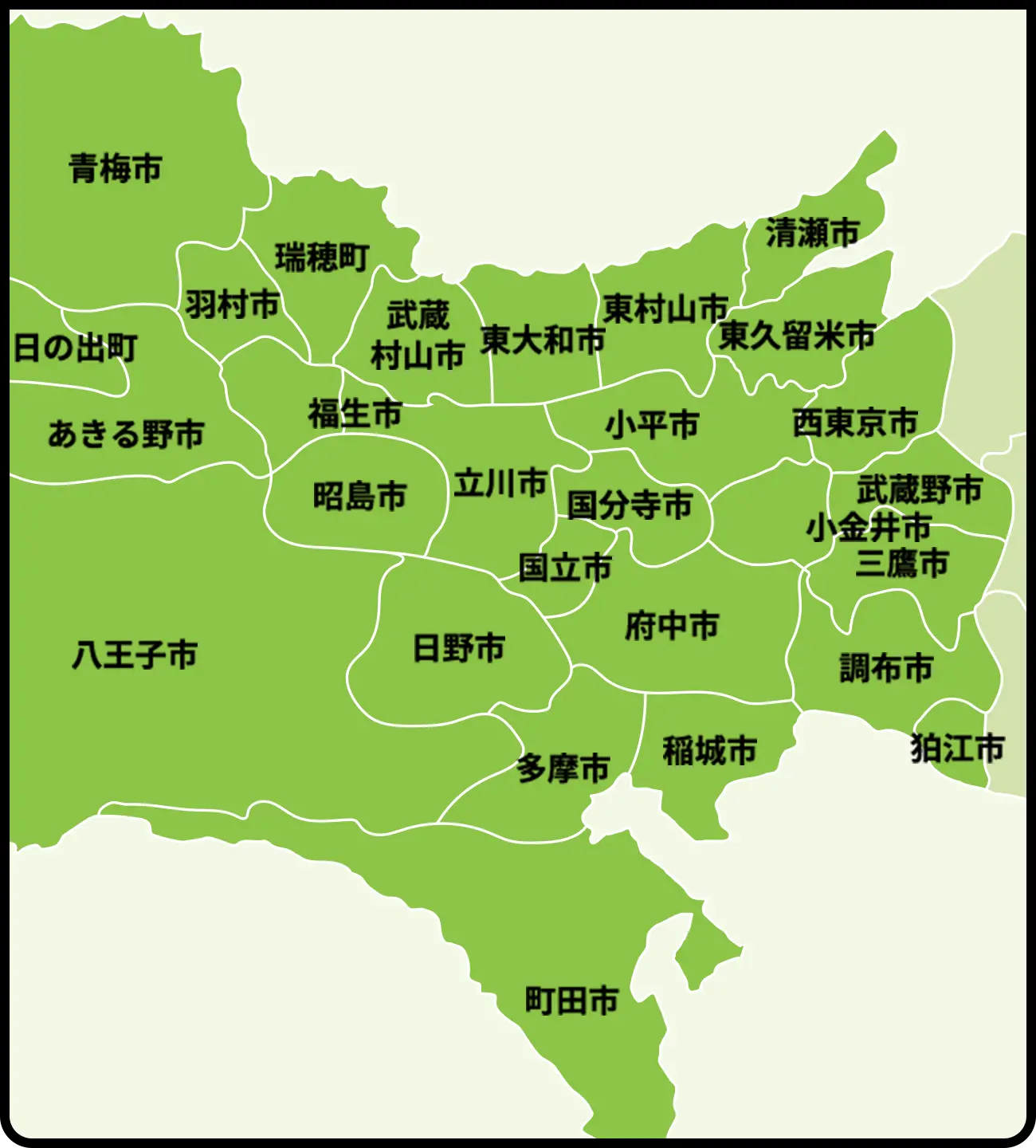 西武エリアの地図